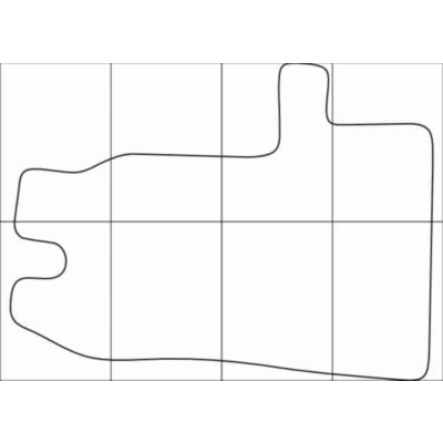 FORD TRANZIT 2008-- (3 mats) Лекала автоковриков