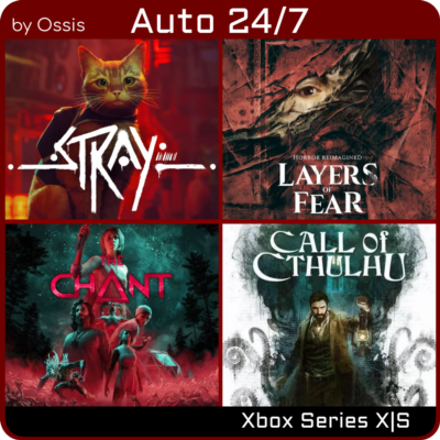 24/7 XBOX Call of Cthulhu, The Chant, Stray, Layers of Fear (2023)