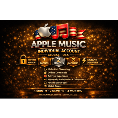 🍎🎵APPLE💥MUSIC🎶GLOBAL 🎧 ЛИЧНЫЙ 💥АККАУНТ 2/4 МЕСЯЦА 🎵ИНДИВИДУАЛЬНЫЙ💯🎧