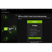 🎮 NVIDIA GEFORCE NOW 👤 ACCOUNT 3 DAYS Priority GFN US