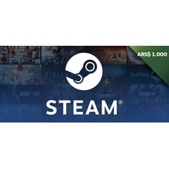 💵 STEAM ARGENTINA WALLET TOP-UP 1000 - 2000 ARS  💵