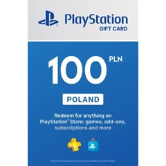 PLAYSTATION NETWORK PSN 100 PLN ЗЛОТЫХ ПОЛЬША СРАЗУ