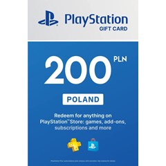 PLAYSTATION NETWORK PSN 200 PLN ЗЛОТЫХ ПОЛЬША СРАЗУ