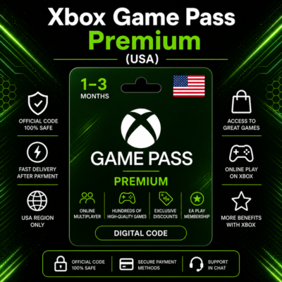 Xbox Game Pass Premium (США) 1–3 месяца | Код активации Xbox