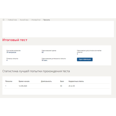 Русский язык.Итоговый тест Синергия/МТИ 2023г