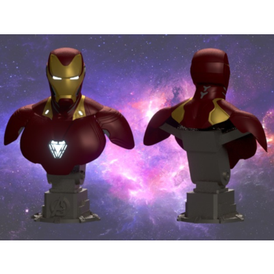 IRON MAN MARK 50 BUST: ПРОВЕРЕН И ГОТОВ К 3D ПЕЧАТИ