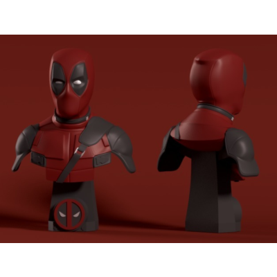 DEADPOOL BUST: ПРОВЕРЕН И ГОТОВ К 3D ПЕЧАТИ