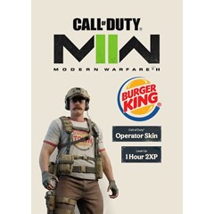 🍔BURGER TOWN CКИН ОПЕРАТОРА + 1H 2XP Boost COD MW2 🍔