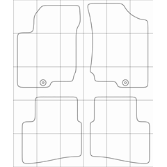 KIA CEED 2006-2010 Лекала автоковриков векторные
