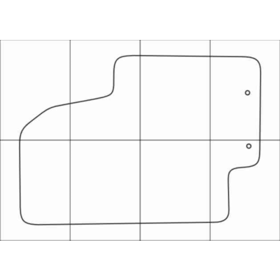 KIA SOUL 2008-- Лекала автоковриков векторные