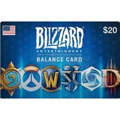 🔑 20$ USA Подарочная карта Blizzard