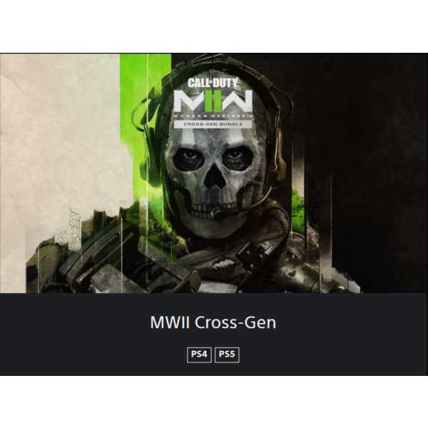 Call of Duty: MWII Cross-Gen PS4 / PS5 ТУРЦИЯ