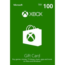 XBOX LIVE GIFT CARD 100 TRY ✅(TURKEY) WALLET CARD