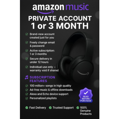 🎶✨Amazon Music🎵✨1/3Месяц🔥✨ИНДИВИДУАЛЬНЫЙ 💥 ЛИЧНЫЙ АККАУНТ🎧💯