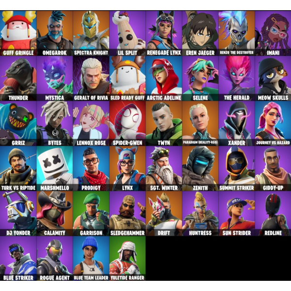 FORTNITE 45+ СКИНОВ АКК |OG BLUE STRIKER| + ПОЧТА