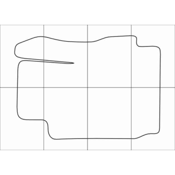 MAZDA 2 2009— Лекала автоковриков вектор