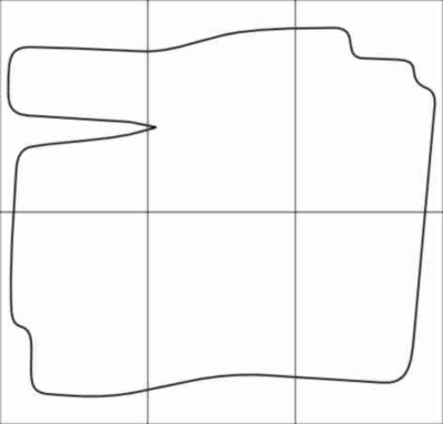 MAZDA 5 2005-2010 Лекала автоковриков вектор