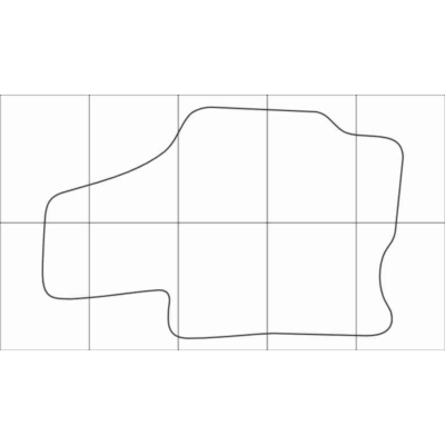 MAZDA XEDOS 6 1992-1999 Лекала автоковриков вектор