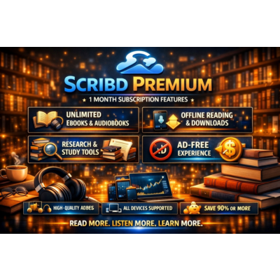 💥✨SCRIBD PREMIUM 1 МЕСЯЦ★ЧАСТНЫЙ АККАУНТ★ГАРАНТИЯ★★💯