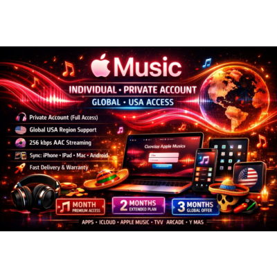🎶🍎APPLE MUSIC ПРЕМИУМ 💥 GLOBAL на 1/ 2/3/5 месяцев💥 / ЛИЧНЫЙ🔥аккаунт🎊🎧🎧💯