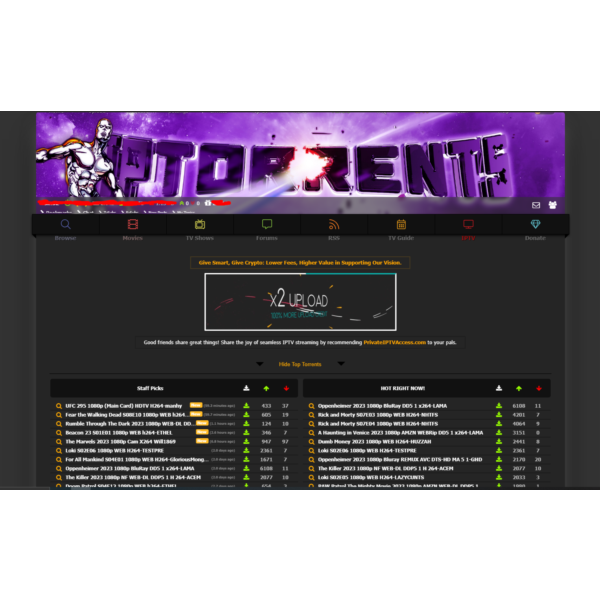 Инвайт / Приглашение на Iptorrents.com
