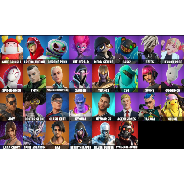 FORTNITE 32+ СКИНОВ АККАУНТА |THANOS NEYMAR| + ПОЧТА