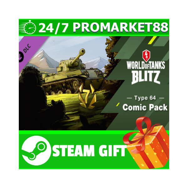 ⭐ World of Tanks Blitz — Type 64 Comic Pack STEAM