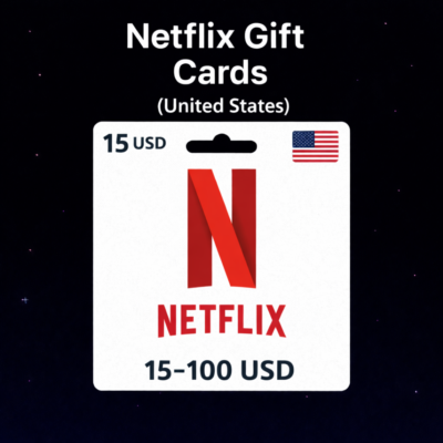 Netflix Gift Cards (США) 15–100 USD | Коды пополнения