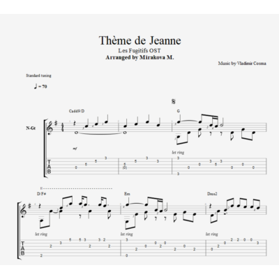 Vladimir Cosma - "Theme of Jeanne"