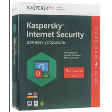 Kaspersky Internet Security 3 devices 1 year Russia