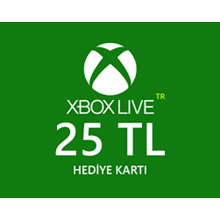 🔰 Xbox Gift Card ✅ 25 TL (Turkey) [No fees]
