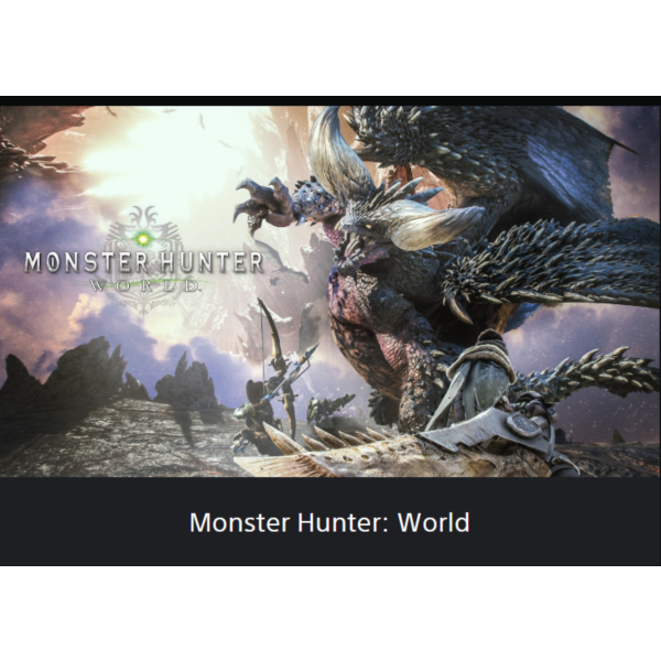MONSTER HUNTER: WORLD PS4 / PS5 ТУРЦИЯ