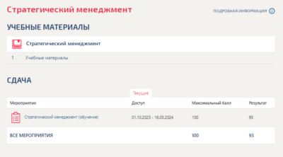 Стратегический менеджмент.Тест Синергия/МТИ 2023г