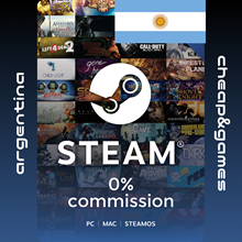 🔥 Top-up card 💲 Top up Steam ARGENTINA USD