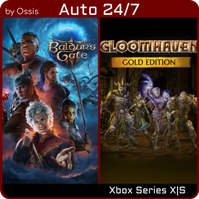 24/7 XBOX Baldur´s Gate 3 Digital Deluxe, Gloomhaven Gold