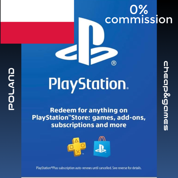 Карты пополнения PlayStation Польша Poland PLN