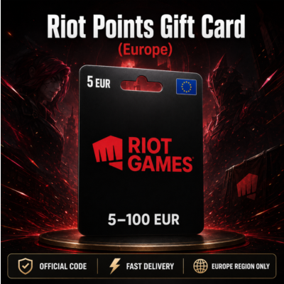 Riot Points Gift Card (Европа) 5–100 EUR | Код пополнения