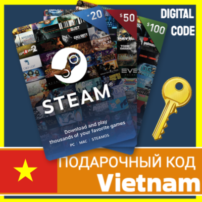 СТИМ КАРТЫ 🇻🇳 ВЬЕТНАМ STEAM КОД ПОПОЛНЕНИЯ | ПОПОЛНИТЬ СТИМ Vietnam Dong ₫ VN