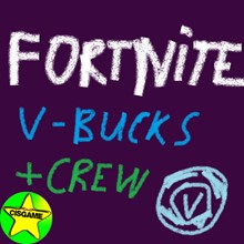 FORTNITE V-BUCKS+CREW⏩1000-54000⏪WARRANTY✅