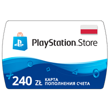 Карта PlayStation(PSN) 240 PLN (Злотых)🔵Польша