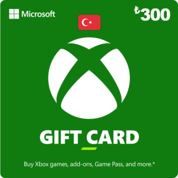 Карта Xbox Live на 300 турецких лир