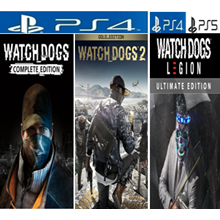 3в1(Watch Dogs 1,2)-PS4+Watch Dogs Legion-PS4|PS5Аренда