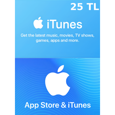 🔵 iTunes 25 TL ПОДАРОЧНАЯ КАРТА (ТУРЦИЯ) 🚀AUTO✔
