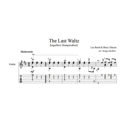 The Last Waltz (Энгельберт Хампердинк) на гитаре