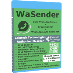 Bulk WhatsApp Sender & BOT (WaSender) - 1 PC - Windows