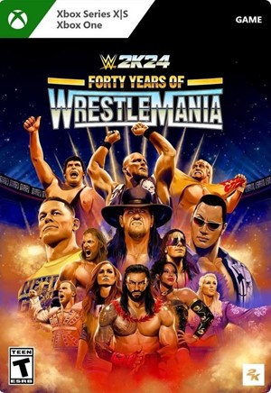 Обложка WWE 2K24 Forty Years WrestleMania Xbox One & Series X|S