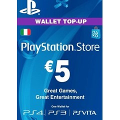 PLAYSTATION NETWORK (PSN) - 5€ EUR (ITA , Италия) 🎁