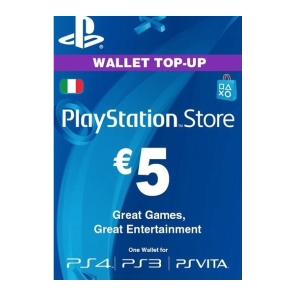 PLAYSTATION NETWORK (PSN) — 5€ EUR (ITA , Италия)