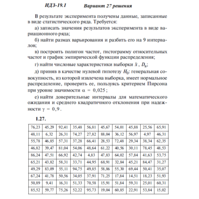 Ответы на ИДЗ 19.1 вариант 27 Рябушко часть 4