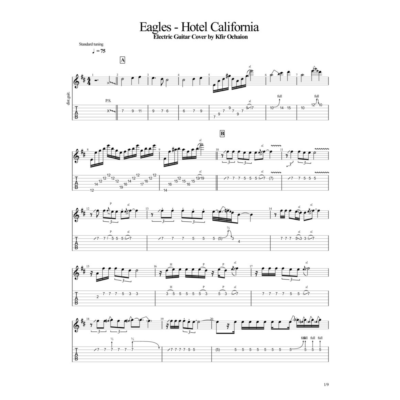 Табы Kfir Ochaion - Eagles - Hotel California
